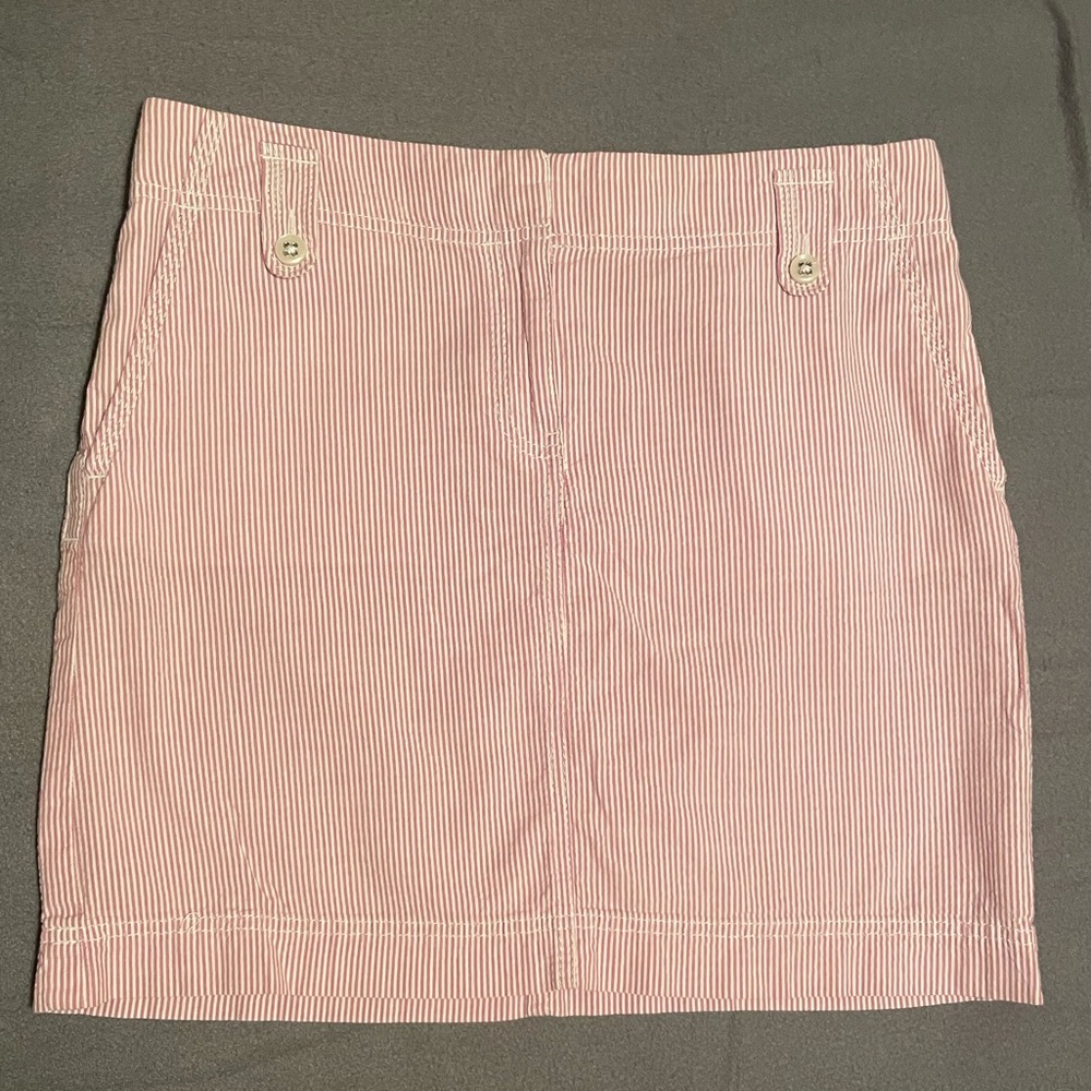 LOFT Lilac Striped skirt Sz 4